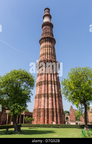 Qutub Minar, Delhi, India Foto Stock