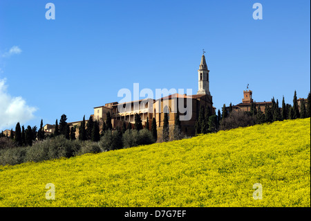 Italia, Toscana, Val d'Orcia, Pienza Foto Stock