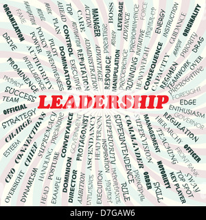 Illustrazione della leadership di successo Foto Stock
