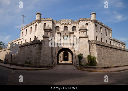 Fortezza Castillo de la Real Fuerza nella città vecchia di l'Avana, Cuba, Caraibi Foto Stock