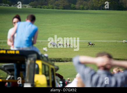 Northaw punto a punto corso Horse Racing Bank Holiday lunedì 6 maggio 2013. Foto Stock