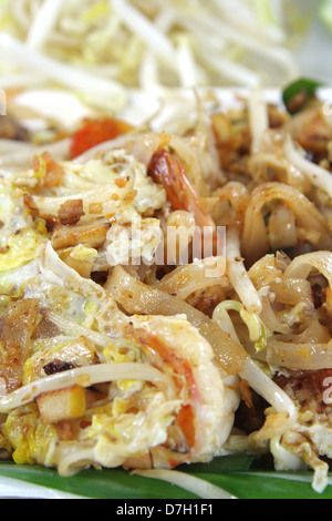 Pad Thai , tailandese tradizionale piatto di pasta Foto Stock