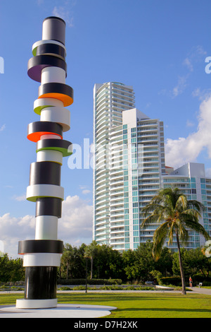 Miami Beach Florida, South Pointe Park, Point, grattacieli grattacieli edificio edifici condominio residenziale appartamenti alloggio, c Foto Stock