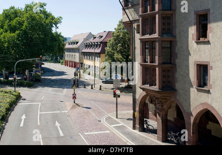Angolo di alta vista città di Freiburg im Breisgau, una città di Baden Wuerttemberg (Germania) Foto Stock