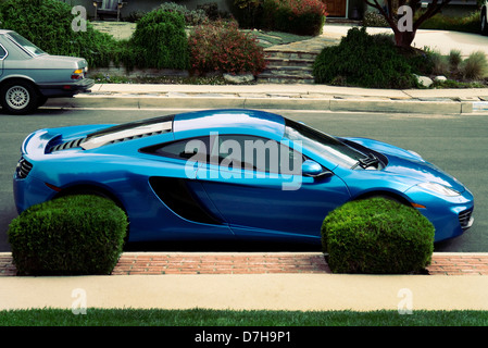 McLaren MP4-12C parcheggiato a Los Angeles Stati Uniti d'America Foto Stock