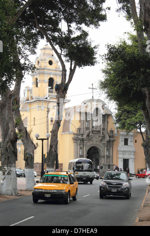 Peru Lima Barranco Iglesia la santisima Cruz Foto Stock