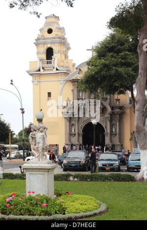 Peru Lima Barranco Iglesia la santisima Cruz Foto Stock