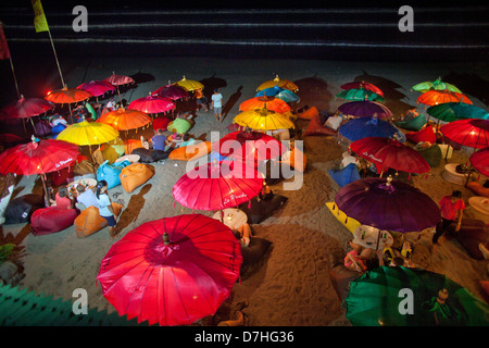 Seminyar (Bali) è una popolare meta di vacanza. Foto Stock