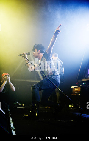 Gary Numan esegue al carbone Exchange, Cardiff, 2 giugno 2012. Foto Stock