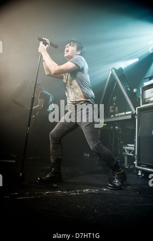 Gary Numan esegue al carbone Exchange, Cardiff, 2 giugno 2012. Foto Stock