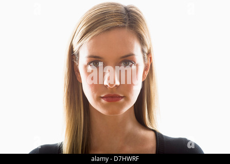 Studio Ritratto di giovane donna Foto Stock