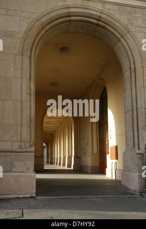 Le volte, gli archi Concert Hall di Budapest, Ungheria. Foto Stock