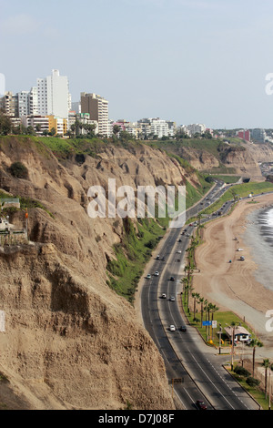 Peru Lima Miraflores Playa Costa Verde Foto Stock