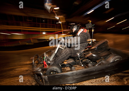 Il Karting a go-kart-in in Dordrecht, Olanda Foto Stock