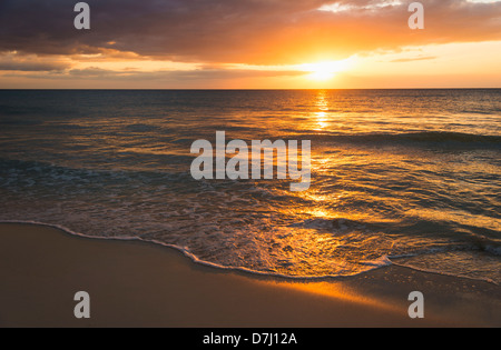 Giamaica, tramonto sul mare Foto Stock