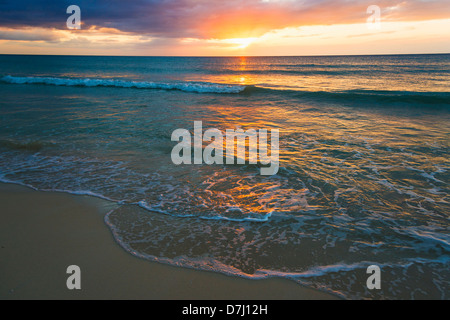 Giamaica, tramonto sul mare Foto Stock