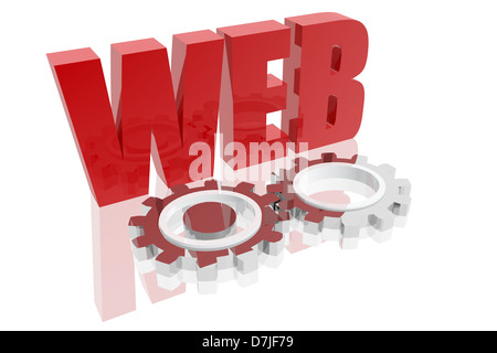 Operativa icona web Foto Stock