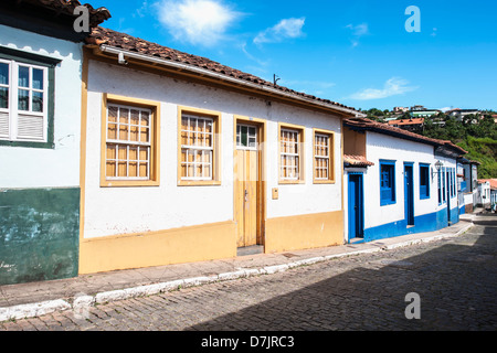 Rua Dom Pedro II, Sabara, Belo Horizonte, Minas Gerais, Brasile Foto Stock