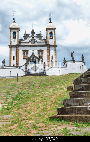 Santuario de Bom Jesus de Matosinhos, Aleijandinho capolavoro, Congonhas do Campo, Brasile Foto Stock