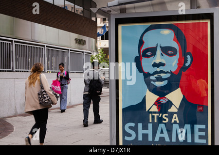 Si tratta di una vergogna Obama annuncio in Washington, DC Foto Stock