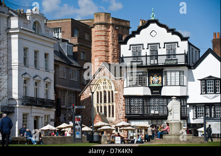 Ex Mol's Coffee House datata 1596 alla cattedrale vicino a Exeter Devon England Regno Unito Foto Stock