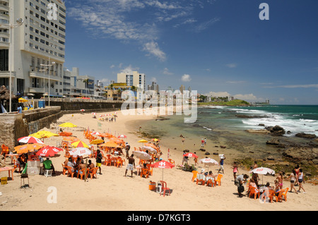 Praia do Farol da Barra Foto Stock