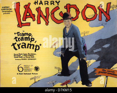 Barbone, TRAMP, TRAMP 1926 Primo National film con Harry Langdon Foto Stock