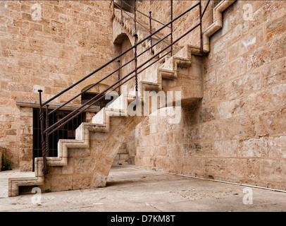 La scala nella torre di Serranos Valencia Foto Stock