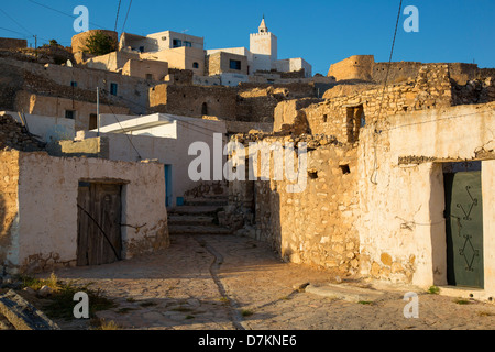 Villaggio di Tamezret vicino a matmata, Tunisia Foto Stock