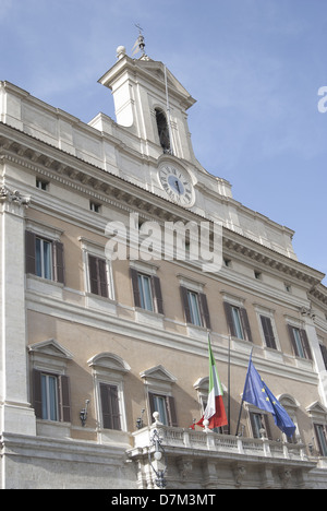Roma: Palazzo Montecitorio palazzo del parlamento Foto Stock
