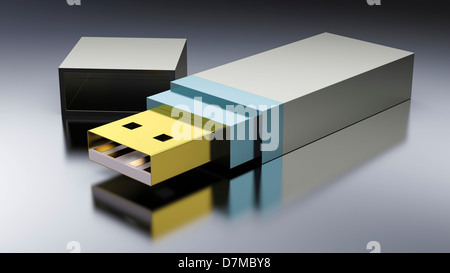 Stick USB, artwork Foto Stock