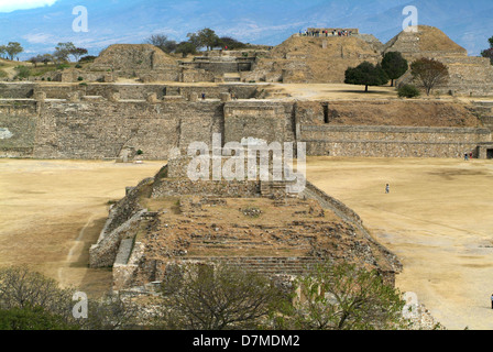 Sito archeologico di Monte Alban a Oaxaca, Messico Foto Stock