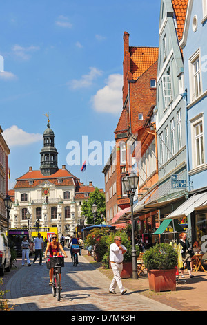 Il municipio storico a Lüneburg, Lueneburg, Bassa Sassonia, Germania Foto Stock