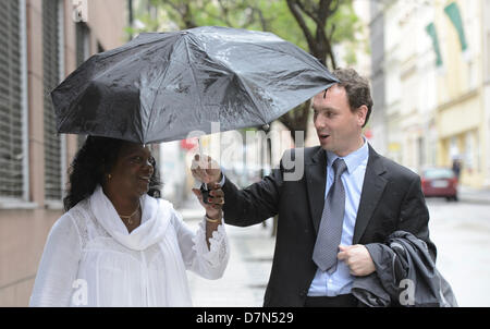 Berta Soler, uno dei principali dissidenti cubani e e leader del movimento Donne in bianco nella foto a Praga, nella Repubblica ceca il 10 maggio 2013 Ondrej Jurik dalla Repubblica ceca non governative Organizzazione umanitaria le persone in stato di bisogno. (CTK foto/Michal Kamaryt) Foto Stock