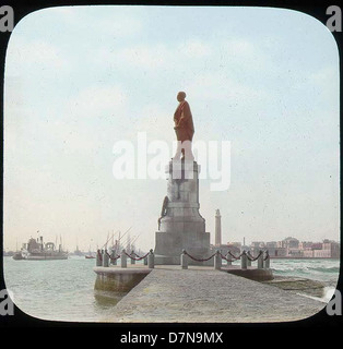 Statua di Ferdinando De Lesseps Foto Stock