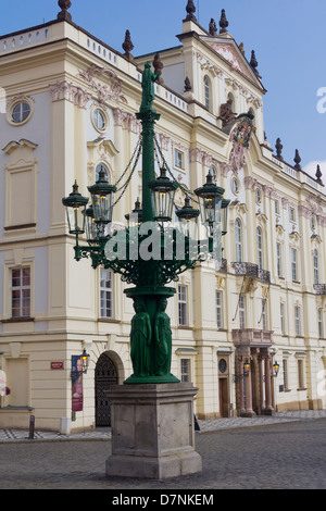 Palazzo Schwarzenberg a Piazza Hradcany a Praga Foto Stock