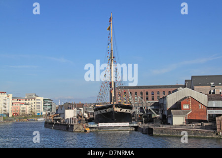 SS Gran Bretagna nel bacino di carenaggio, Floating Harbour, Bristol, Inghilterra, Gran Bretagna, Regno Unito, Gran Bretagna, Europa Foto Stock