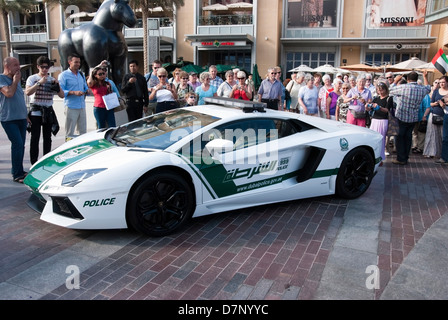 White 2013 Lamborghini Aventador LP700-4 Foto Stock