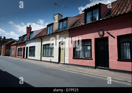 Pittoresca strada di Southwold Suffolk REGNO UNITO Foto Stock