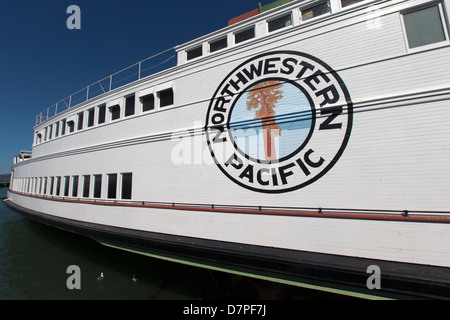 Eureka (traghetto a Hyde Street Pier, Fisherman's Wharf di San Francisco, California, Stati Uniti d'America. Foto Stock