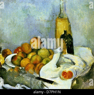 Bottiglie e mele Paul Cézanne 1839 - 1906 Francia - Francese Foto Stock