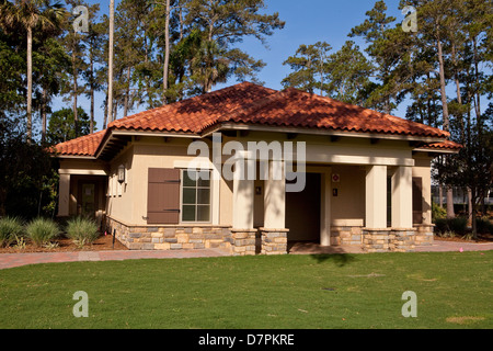 Bagno costruzione di TPC Sawgrass Stadium corso è raffigurato in Ponte Vedra Beach, Florida Foto Stock