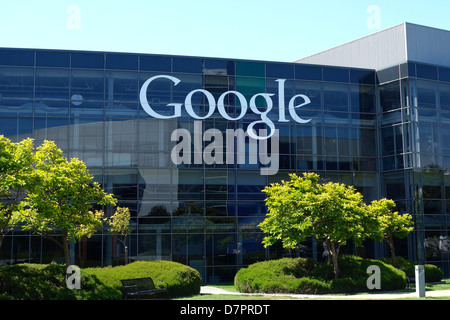 La sede centrale di Google a Mountain View, California Foto Stock