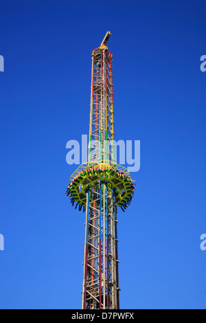 Giostre, festival della birra Oktoberfest a Monaco di Baviera, Baviera, Germania Foto Stock