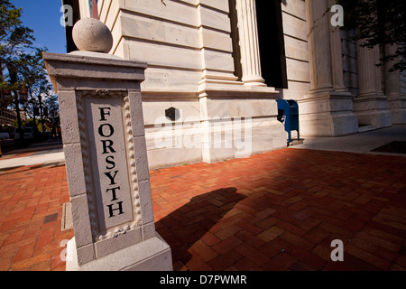 Forsyth street è visto a Jacksonville, Florida Foto Stock