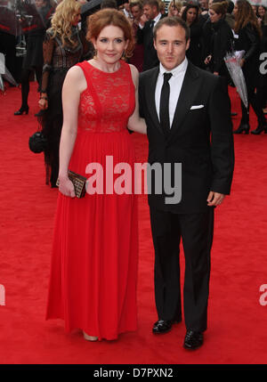 JENNIE MCALPINE & Alan Halsall BRITISH ACADEMY AWARDS TELEVISIONE SOUTHBANK Londra Inghilterra REGNO UNITO 12 Maggio 2013 Foto Stock