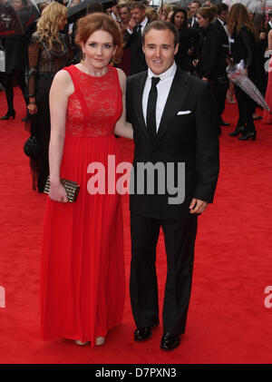 JENNIE MCALPINE & Alan Halsall BRITISH ACADEMY AWARDS TELEVISIONE SOUTHBANK Londra Inghilterra REGNO UNITO 12 Maggio 2013 Foto Stock