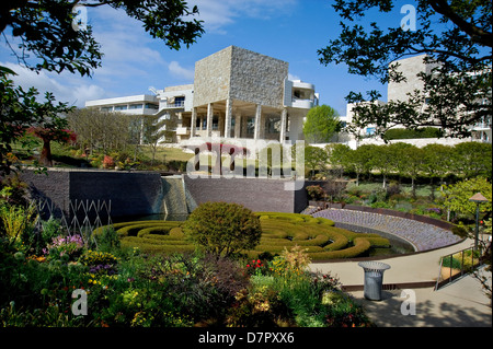 Il Central Garden presso il Getty Center per le Arti in Los Angeles Foto Stock