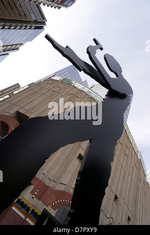 La scultura al di fuori il Seattle Art Museum di Seattle Washington Foto Stock