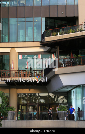 Festival centrale shopping mall e Hilton Hotel di Pattaya, Thailandia Foto Stock